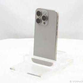 〔中古品〕 iPhone15 Pro 128GB ナチュラルチタニウム MTU93J／A SIMフリー【305】