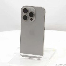 〔中古品〕 iPhone15 Pro 128GB ナチュラルチタニウム MTU93J／A SIMフリー【349】