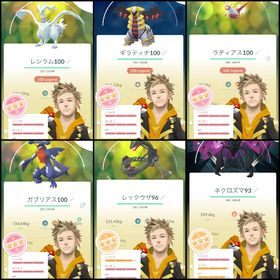 🥇ミニアカウントTL38🥇伝説個体値💯:3体・色違いメガレックウザ96・色違いダークライ98 | ポケモンGOのアカウントデータ、RMTの販売・買取一覧