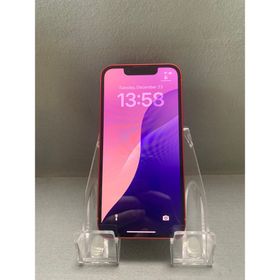 アップル(Apple)の超美品 国内版 SIMフリー iPhone13 mini 128GB レッド色(スマートフォン本体)