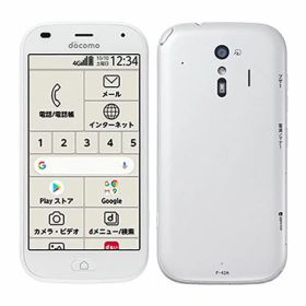 【中古】【安心保証】 らくらくスマートフォン F-42A[32GB] docomo ホワイト