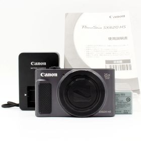 【新品級】CANON PowerShot SX620HS ブラック#8007