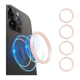 【Seninhi 】 磁気増強 ユニバーサルリング ワイヤレス充電対応キット 4枚セット アルミニウム合金 軽くて 薄いデザイン メタルリング ワイヤレス充電用 【対応 iPhone 14/14 Plus/14 Pro/14 Pro Max/13/13 Pro