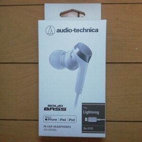 オーディオテクニカ スマホ用 インイヤーヘッドホン ATH-CKS330Li ホワイト Lightningプラグ Siri対応