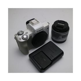 キヤノン EOS Kiss M EF-M15-45 IS STM レンズキット (ホワイト/ミラーレス一眼カメラ) EOSKISSMWH15