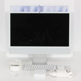 【美品】Apple iMac MWUC3J/A シルバー 24インチ Retina 4.5Kディスプレイモデル M4チップ 8コアGPU 256GB SSD 16GBメモリ アイマック 本体
