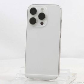 〔中古〕Apple(アップル) iPhone15 Pro 128GB ホワイトチタニウム MTU83J／A SIMフリー〔371-ud〕