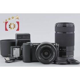 【中古】SONY ソニー α5000 ILCE-5000 ダブルズームレンズキット ブラック シャッター回数僅少