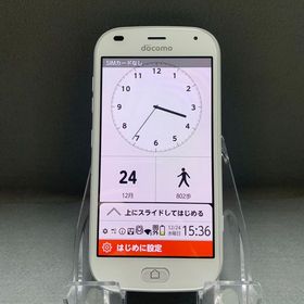 超美品 SIMフリー らくらくスマートフォン F-42A 32GB ホワイト色