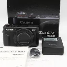 【美品】Canon PowerShot G7 X Mark II ブラック コンパクトデジタルカメラ キヤノン パワーショット マーク2 デジカメ コンデジ 本体