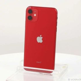 【中古】Apple(アップル) iPhone11 256GB プロダクトレッド MWM92J／A SIMフリー 【247-ud】