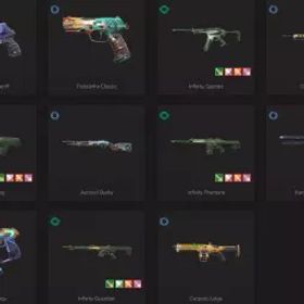 💥 アジア太平洋 💥 ランク参加可能 💥 16 スキン 💥 リーヴァー ファントム 💥 インフィニティ・スペクター 💥 インフィニティ ファントム 💥 ピストリーニャ・クラシック💥・デス 紡がれた運命 シェリフ 💥