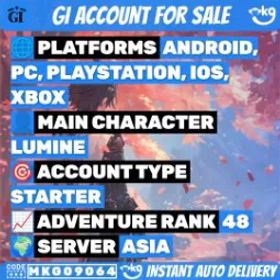 【アジア】女キャラ/AR48 // ⭐⭐⭐⭐⭐*5【七七❄️+アルレッキーノ🔥 +モナ💧+クロリンデ⚡ +ティグナリ🌿]詳細は説明をご覧ください!MKG09064