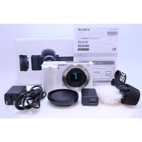 ソニー(SONY)の【2,320回 極美品】SONY ZV-E10 ボディ ホワイト(ミラーレス一眼)