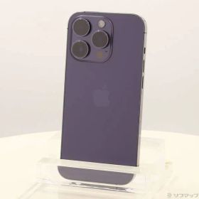 〔中古品〕 iPhone14 Pro 256GB ディープパープル MQ1E3J／A SIMフリー【349】