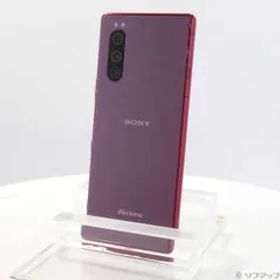〔中古品〕 Xperia 5 64GB レッド SO-01M docomo【305】