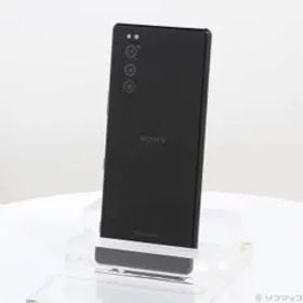 〔中古品〕 Xperia 5 64GB ブラック SO-01M docomoロック解除SIMフリー【349】