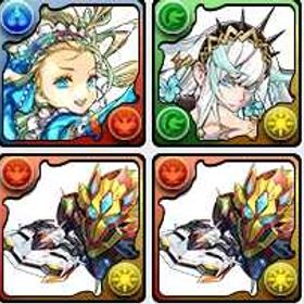 ドットオーロラ姫+バレンタインノア+フリッグ+ゴウテン+玩具龍+ウルフデイトナ1凸+白いガンダム | パズドラ(パズル＆ドラゴンズ)のアカウントデータ、RMTの販売・買取一覧