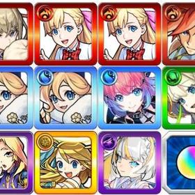 石垢-マサムネ+マナx2+エクスカリバー+アナスタシアX2+久遠+ニケ+ルシファー+ウリエル+マギア | モンストのアカウントデータ、RMTの販売・買取一覧