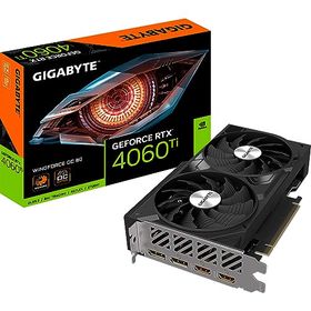Gigabyte NVIDIA GeForce RTX 4060 Ti WINDFORCE OC グラフィックカード - 8GB GDDR6 128ビット PCI-E 4.0 2550MHz コアクロック DP 1.4 x 2 HDMI 2.1a NV