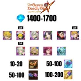 [海外] 1400-1700 虹のダイヤ |トリスタン |ゼルドリス デーモン キング・ニュー |SKULD |9 FEST UR |10-20 フェスト SSR |30-70 UR/SSR |50-100 枚 SSR