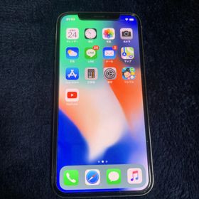 アップル(Apple)のSiMロック解除 iPhone X Silver 256 GB docomo(スマートフォン本体)