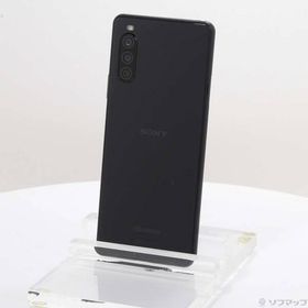 〔中古〕SONY(ソニー) Xperia 10 II 64GB ブラック SO-41A docomoロック解除SIMフリー〔368-ud〕