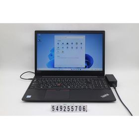 ノートパソコン Lenovo ThinkPad E580 Core i5 8250U 1.6GHz/8GB/256GB(SSD)/15.6W/FWXGA(1366x768)/Win11 キー文字消えあり