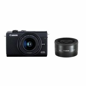 【中古】【1年保証】【美品】Canon EOS M200 ダブルレンズキット ブラック