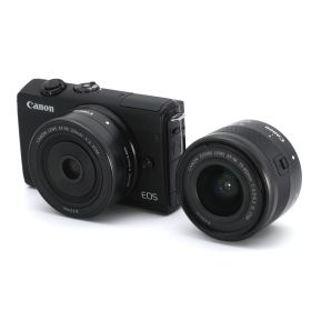 【中古】[良品] Canon キヤノン EOS M200 ダブルレンズキット [ブラック] _GP00001706