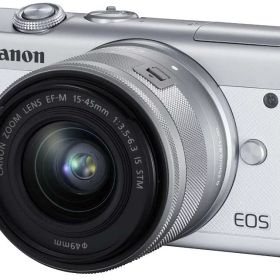 【中古】Canon キヤノン EOS M200 EF-M15-45 IS STM レンズキット ホワイト