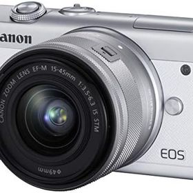 【中古】Canon ミラーレス一眼カメラ EOS M200 標準ズームキット ホワイト EOSM200WH-1545ISSTMLK