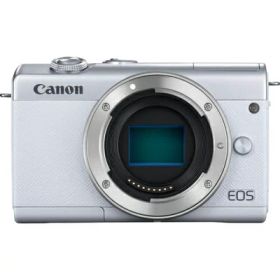 【中古】 Canon ミラーレス一眼カメラ EOS M200 ボディー ホワイト EOSM200WH-BODY