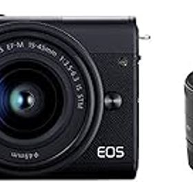 【中古】Canon ミラーレス一眼カメラ EOS M200 ダブルレンズキット ブラック EOSM200BK-WLK
