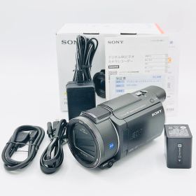 【美品】SONY(ソニー) 4K ビデオカメラ Handycam FDR-AX60 ブラック 内蔵メモリー64GB 光学ズーム20倍 空間光学手ブレ補正 FDR-AX60