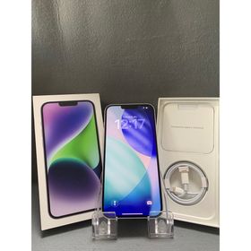 アップル(Apple)の美品 国内版 SIMフリー iPhone14 Plus 128GB パープル色(スマートフォン本体)