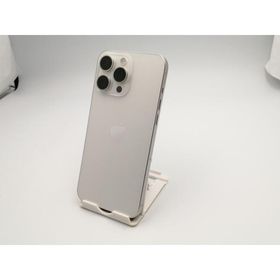 【中古】Apple docomo 【SIMフリー】 iPhone 15 Pro Max 256GB ホワイトチタニウム MU6Q3J/A【ECセンター】保証期間１ヶ月【ランクB】