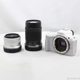 【中古】Canon(キヤノン) EOS R50 ダブルズームキット ホワイト 【198-ud】