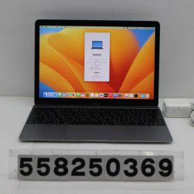 Apple MacBook Retina 12in 2017 A1534 スペースグレイ 24800 Core m3 7Y32 1.2GHz/8GB/256GB/WQXGA 画面キーボード痕あり【中古】【20251226】