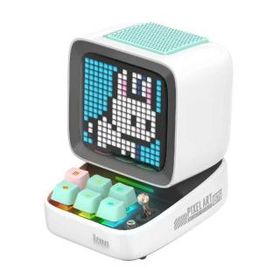 『90100058209』Divoom Ditoo Pro Bluetooth スピーカー ホワイト ディブーム レトロ ピクセル アート ドット絵