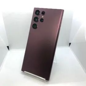 【訳あり品】Galaxy S22 Ultra au SIMロック解除済 256GB SCG14 バーガンディ