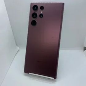 ★【訳あり品】au Galaxy S22 Ultra 5G 256GB SCG14 バーガンディ