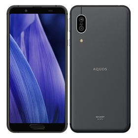 シャープ スマートフォン AQUOS Sense3 (SIMフリー/ブラック) [SH-M12(B)]（ACアダプタ欠品） 携帯電話