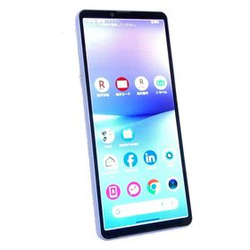 中古 SONY Xperia10 V 128GB ラベンダー XQ-DC44 SIMフリー ネットワーク利用制限▲判定 ※画面焼けあります