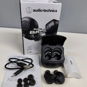 【良品】audio-technica SOLID BASS/ATH-CKS50TW/ワイヤレスイヤホン/ブラック