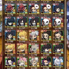 鬼滅の刃ガチャ産コンプ+パーティステラ+クタニド•オルタ | ポコダン(ポコロンダンジョンズ)のアカウントデータ、RMTの販売・買取一覧