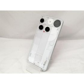 【中古】【赤ロム保証あり】NOTHING 楽天モバイル 【SIMフリー】 Nothing Phone (3) ホワイト 12GB 256GB【ECセンター】保証期間１ヶ月【ランクA】