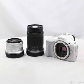 〔中古〕Canon(キヤノン) EOS R50 ダブルズームキット ホワイト〔269-ud〕