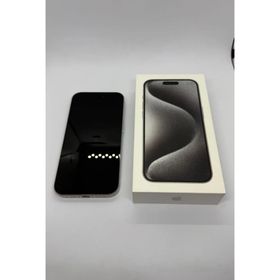アイフォーン(iPhone)のiPhone 15 Pro SIMフリー 128GB ホワイトチタニウム(スマートフォン本体)