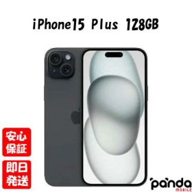 【土日、祝日発送、店舗受取可】新品未開封品【Nランク】国内Appleストア版SIMフリー iPhone15 Plus 128GB ブラック MU083J/A A3093 4549995431551【 docomo au SoftBank UQ Ymobile 楽天モバイル 対応】